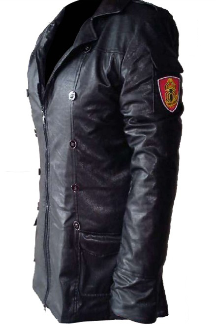 Resident Evil Jack Muller Leather Coat - Click Image to Close
